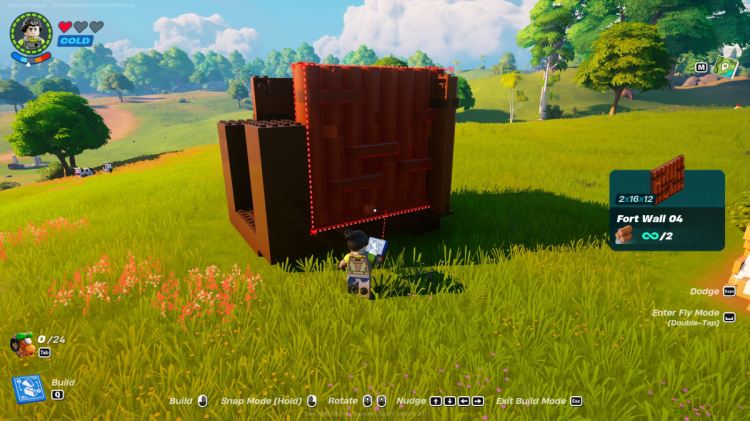 Lego Fortnite невозможно редактировать