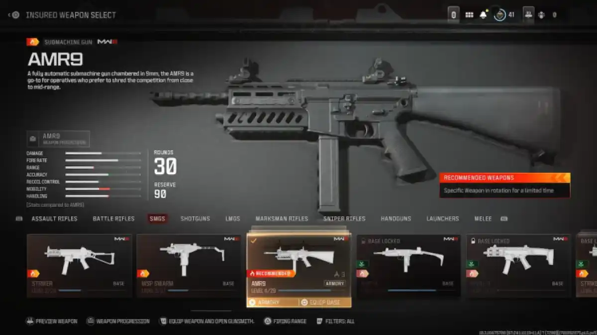 Modern Warfare 3 Recommended Weapons