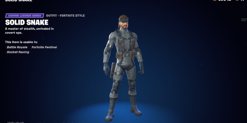 How to unlock Solid Snake in Fortnite