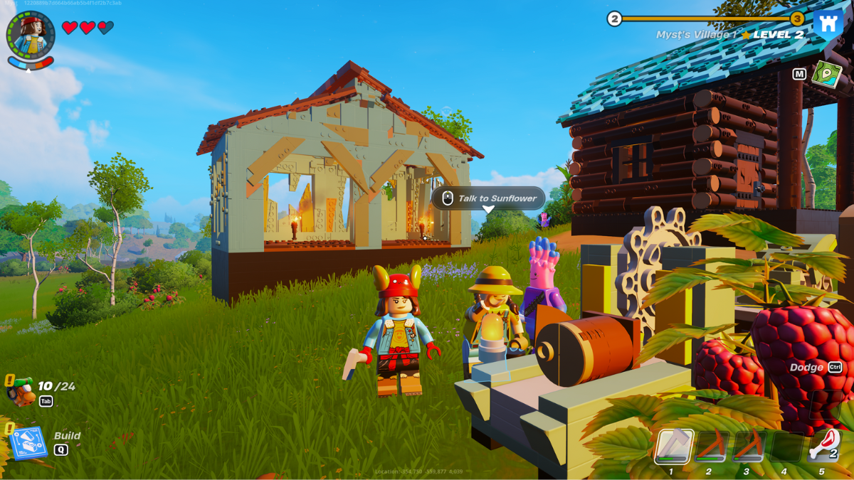 How to upgrade your village level in LEGO Fortnite