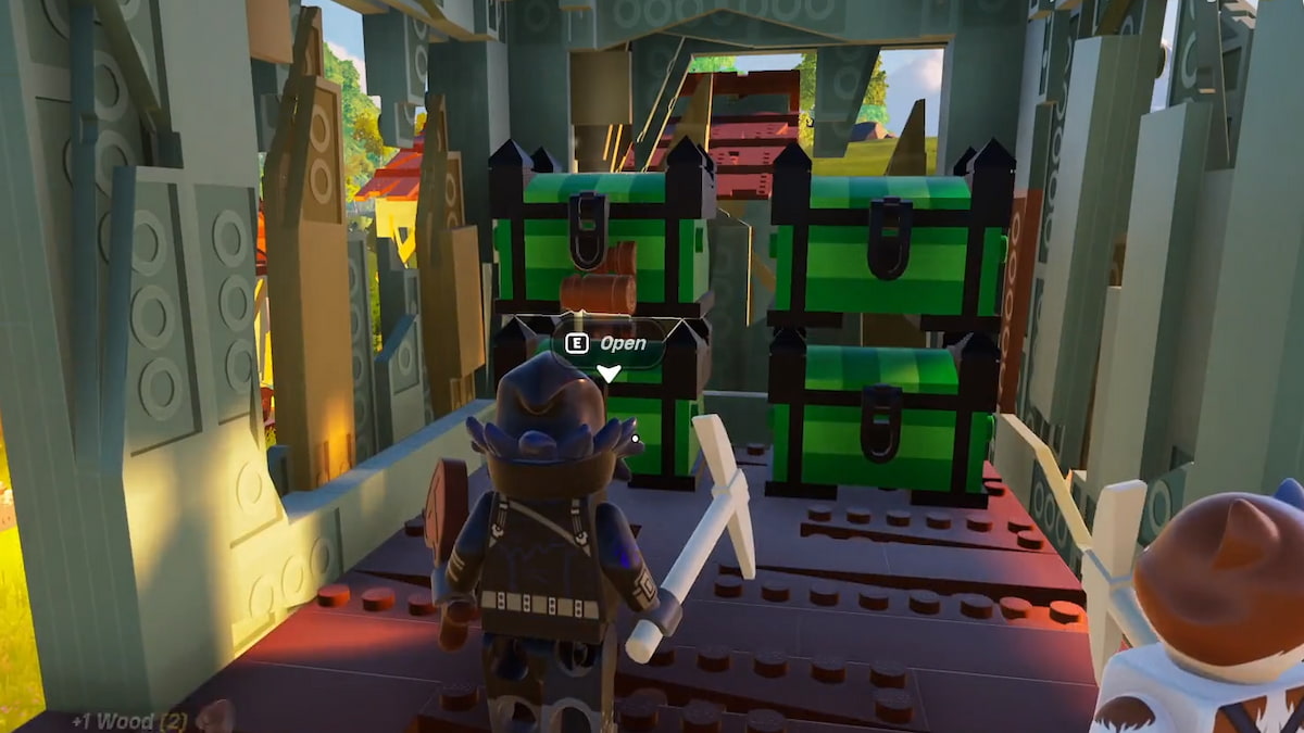 How to stack chests in LEGO Fortnite