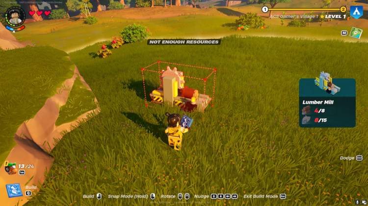 How to craft a Lumber Mill in LEGO Fortnite