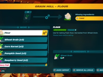 How to make Flour in LEGO Fortnite