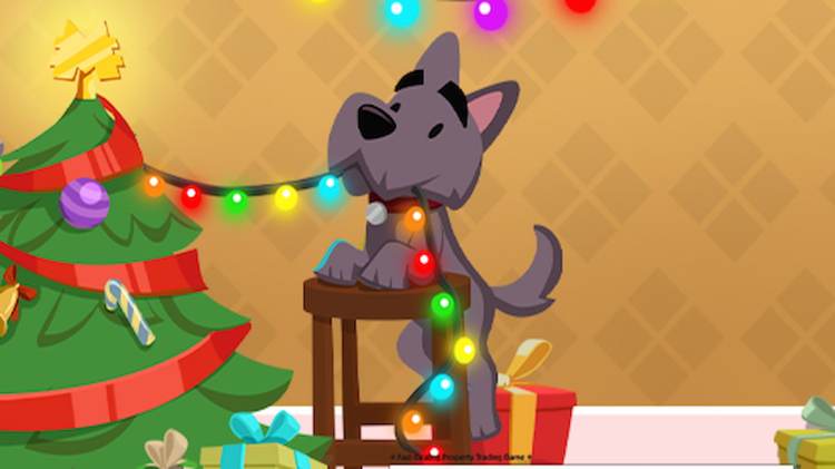 Monopoly Go Dog And Christmas Tree