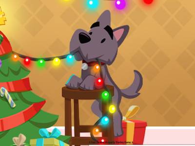 Monopoly Go Dog And Christmas Tree