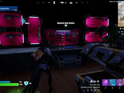 All Weapon Mod Bench locations in Fortnite