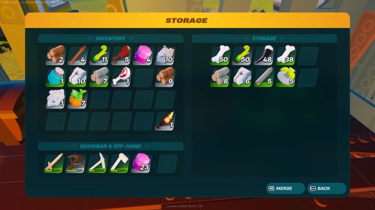 Теперь вы можете складывать до 50 предметов в последнем обновлении Lego Fortnite
