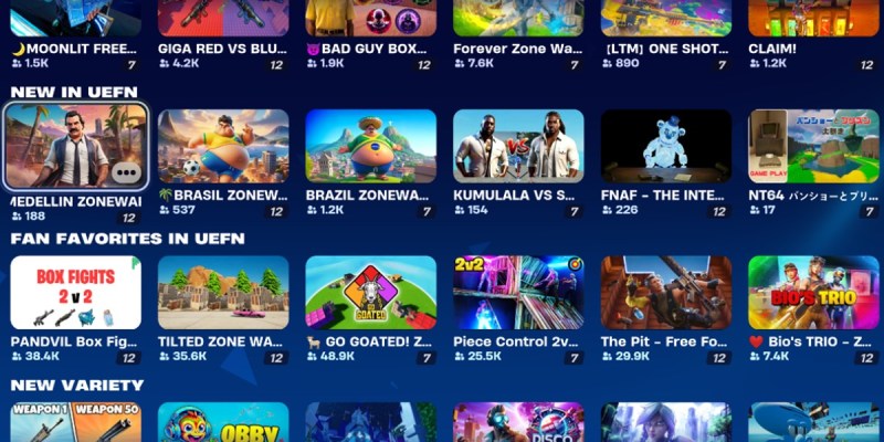 Творческие острова Fortnite