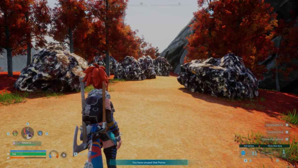 Место добычи руды Palworld
