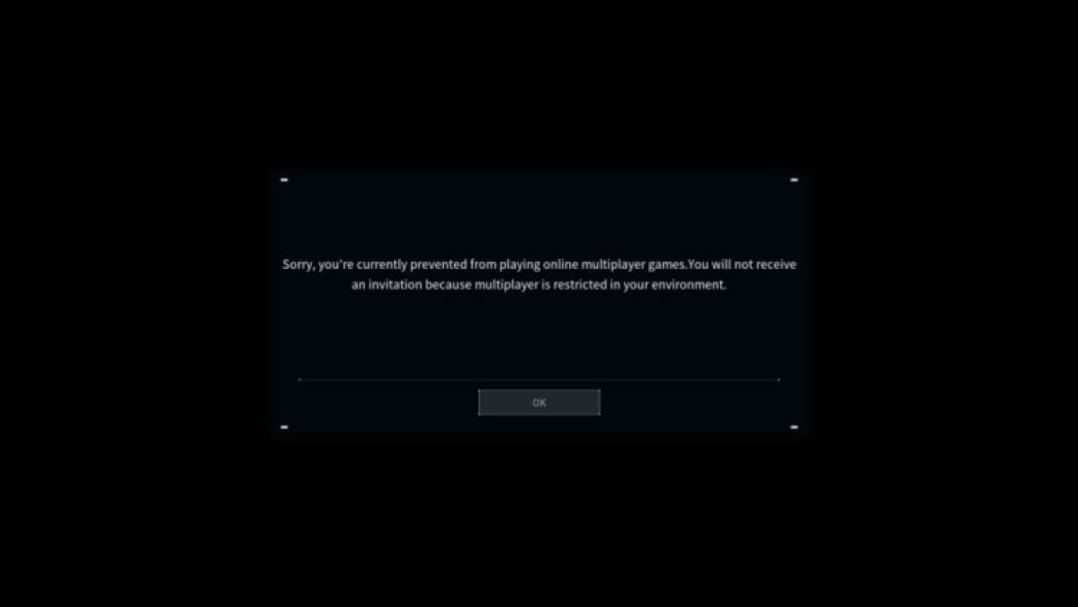 Palworld Multiplayer Is Restricted In Your Environment Error