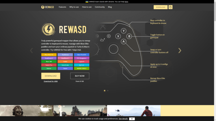 ReWASD main page
