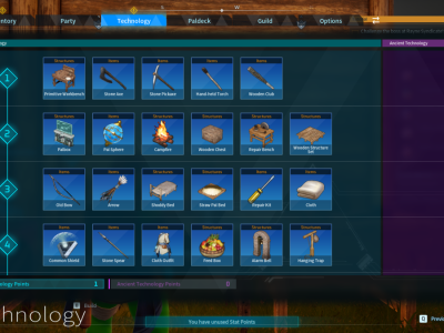 Technology Tree Palworld