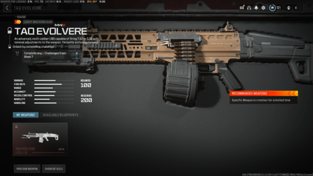 TAQ Evolvere new gun MW3