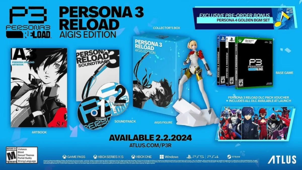 All Persona 3 Reload Pre Order Bonuses Editions And Dlc Content Aigis