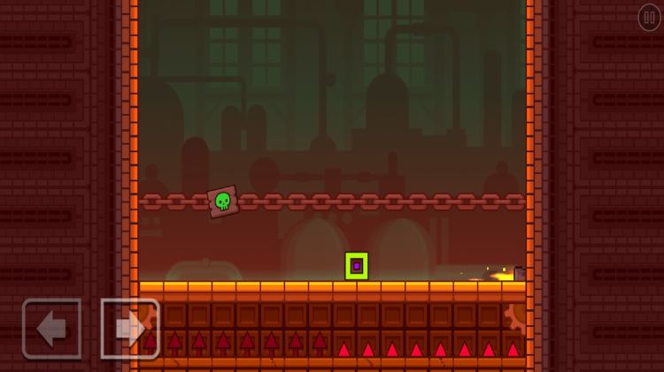 Half Spikes In Fire In The Hole In Geometry Dash (1)