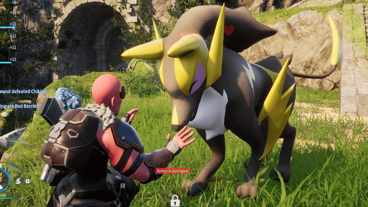 Petting Rayhound In Palworld