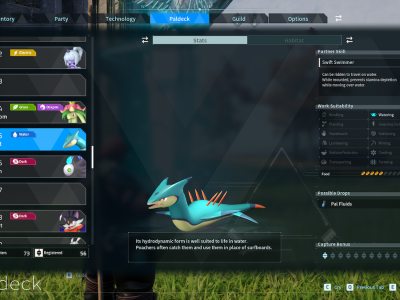 Surfent Stats In Palworld