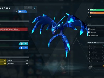 Suzaku Aqua In Palworld