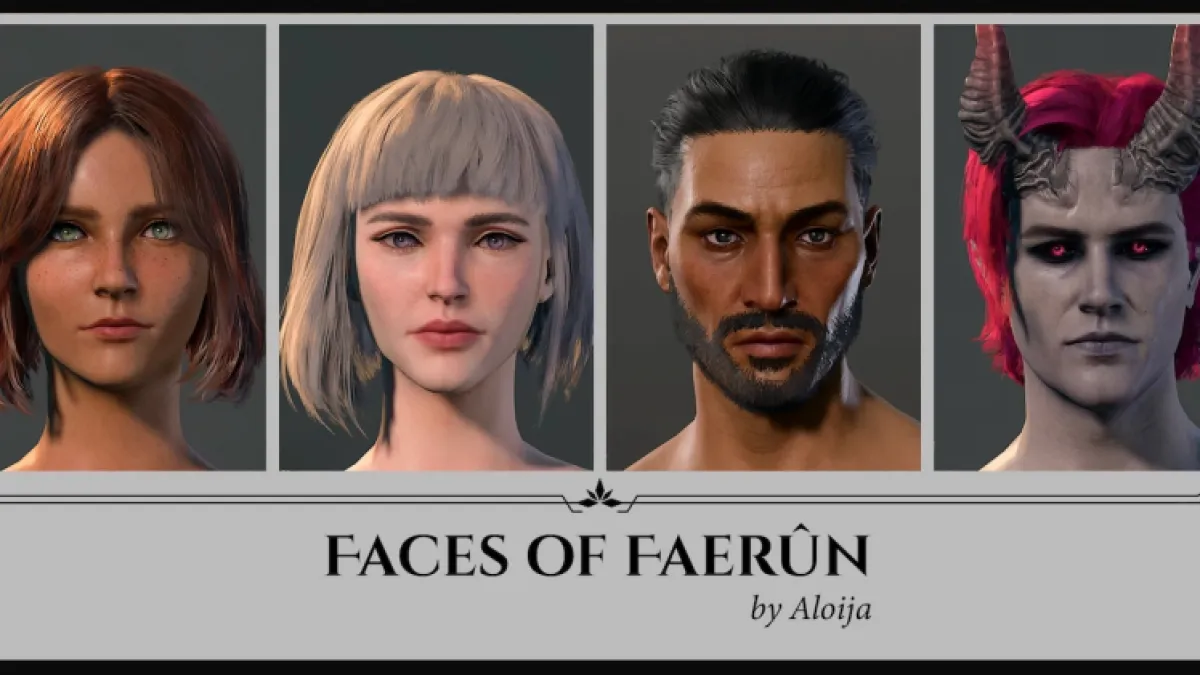 10 Best Baldurs Gate 3 Character Creation Mods Faces Faerun