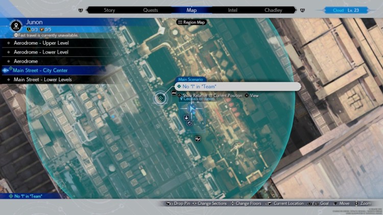 Final Fantasy 7 Rebirth Seventh Infantry 5 Location Map