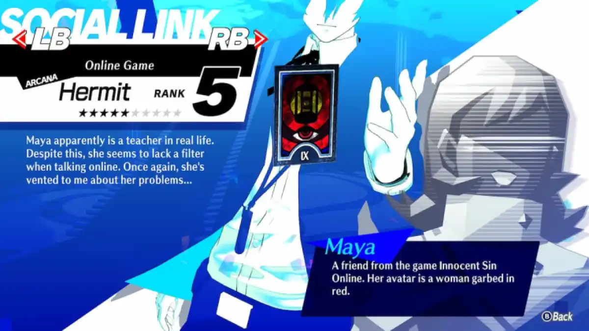 Persona 3 Reload Maya Answers And Hermit Social Link Guide Info
