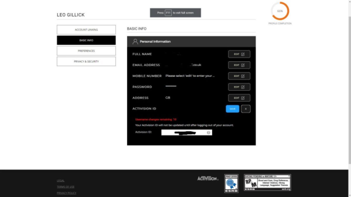 How to change your Activision ID in MW3