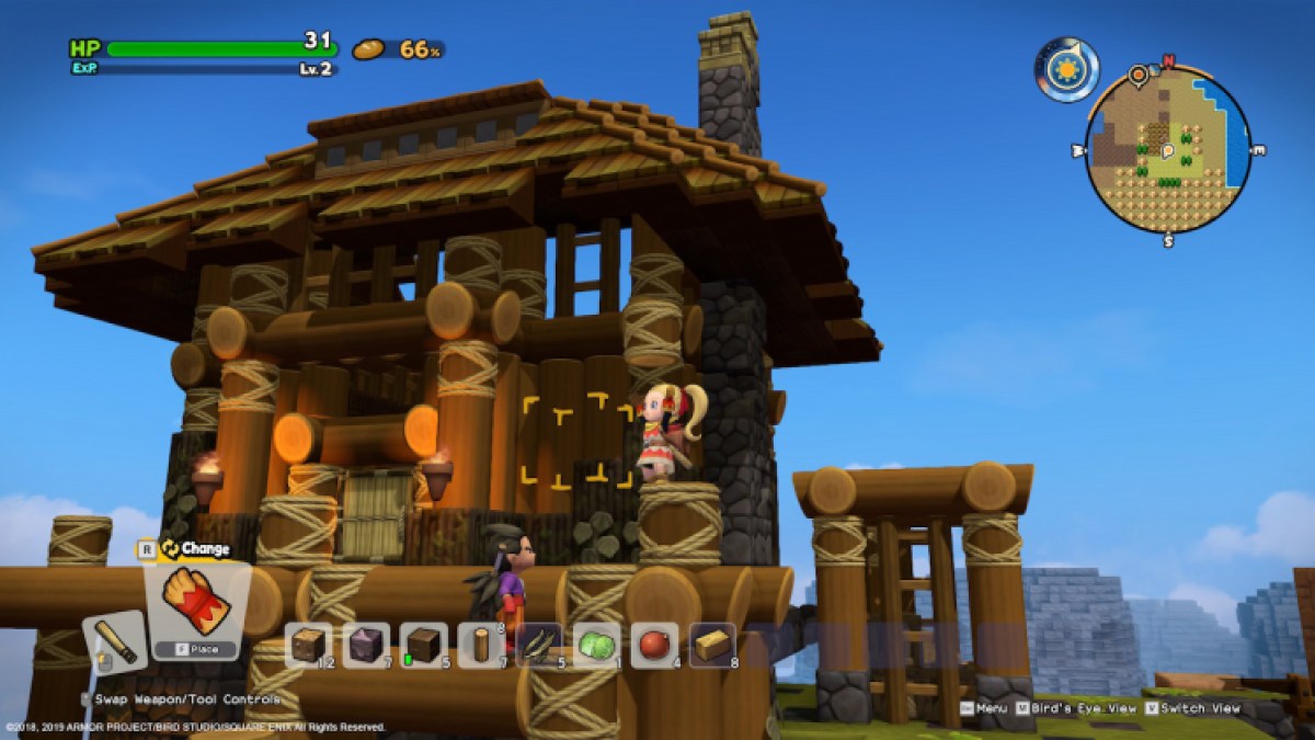 Dragon Quest Builders 2, a crafting game like Minecraft in the Dragon Quest universe