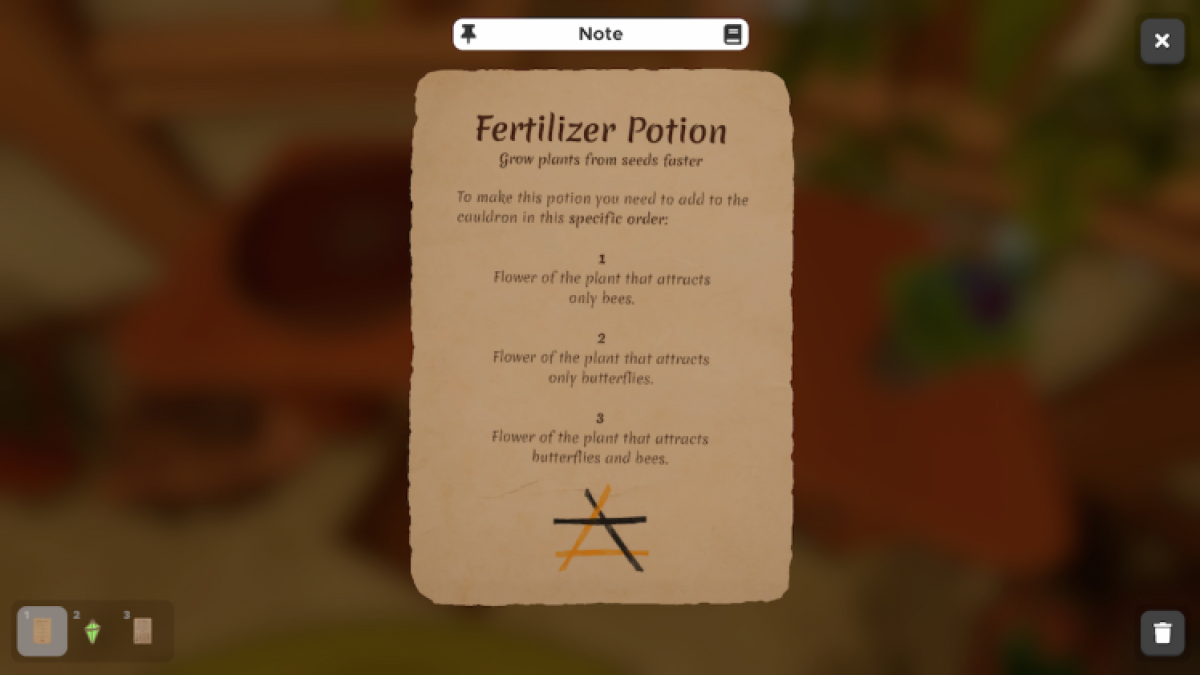 Fertiliser Potion In Escape Simulator