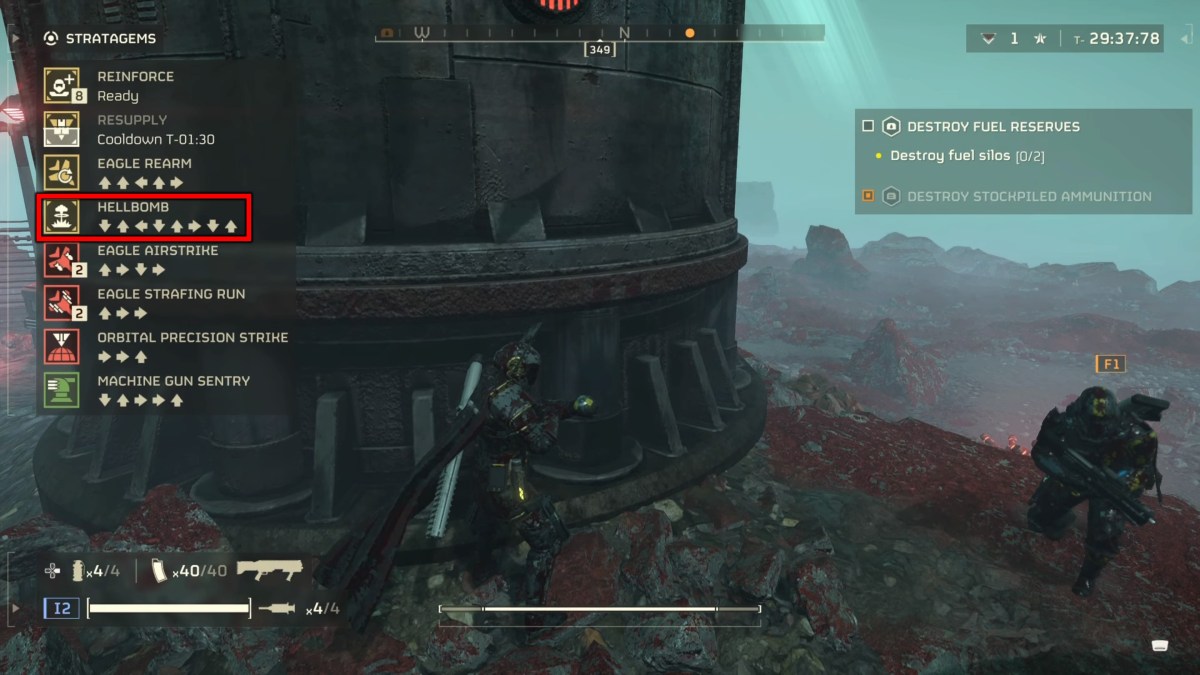 How to destroy Fuel Silos and Stockpiled Ammunition in Helldivers 2