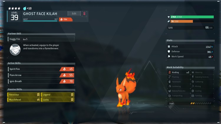 Legend Foxparks In Palworld