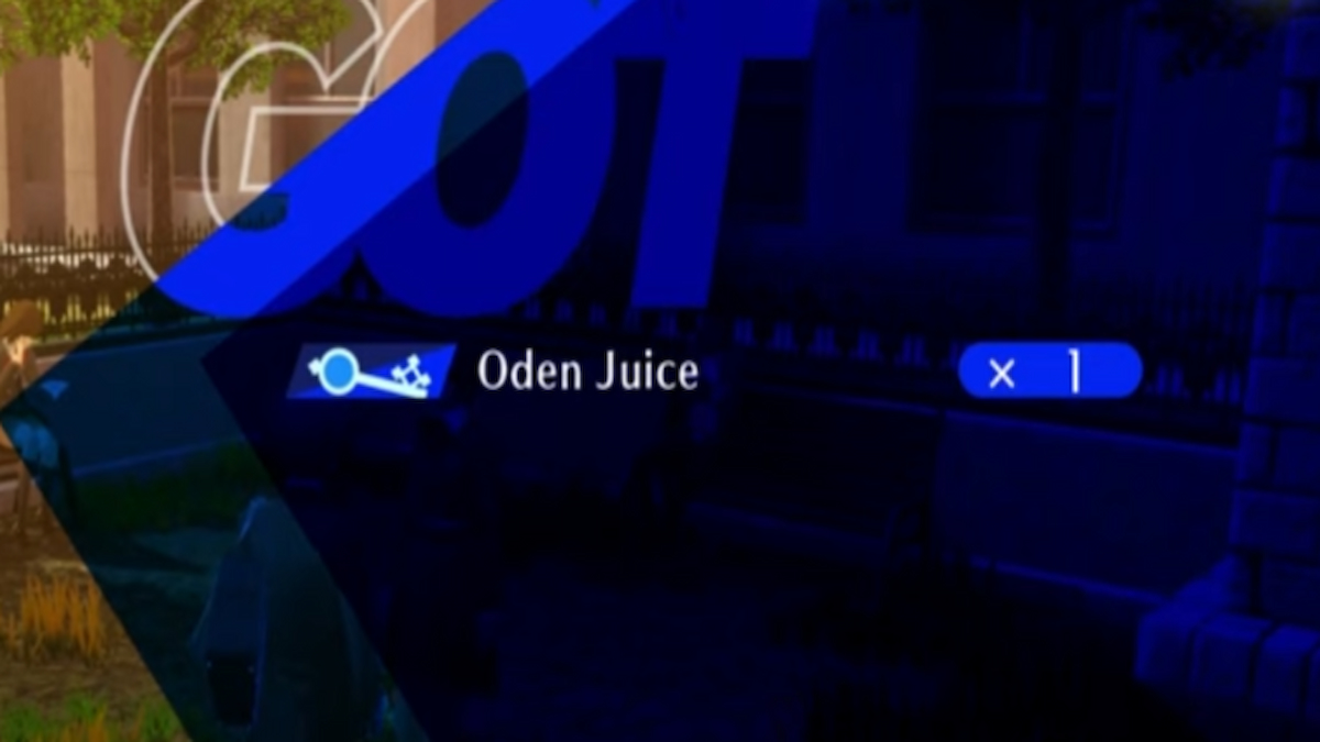 Oden Juice In Persona 3 Reload