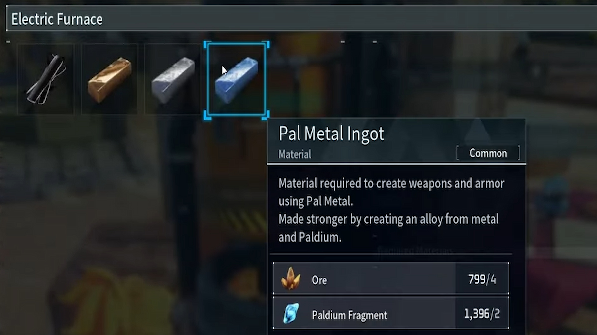 Pal Metal Ingot In Palworld