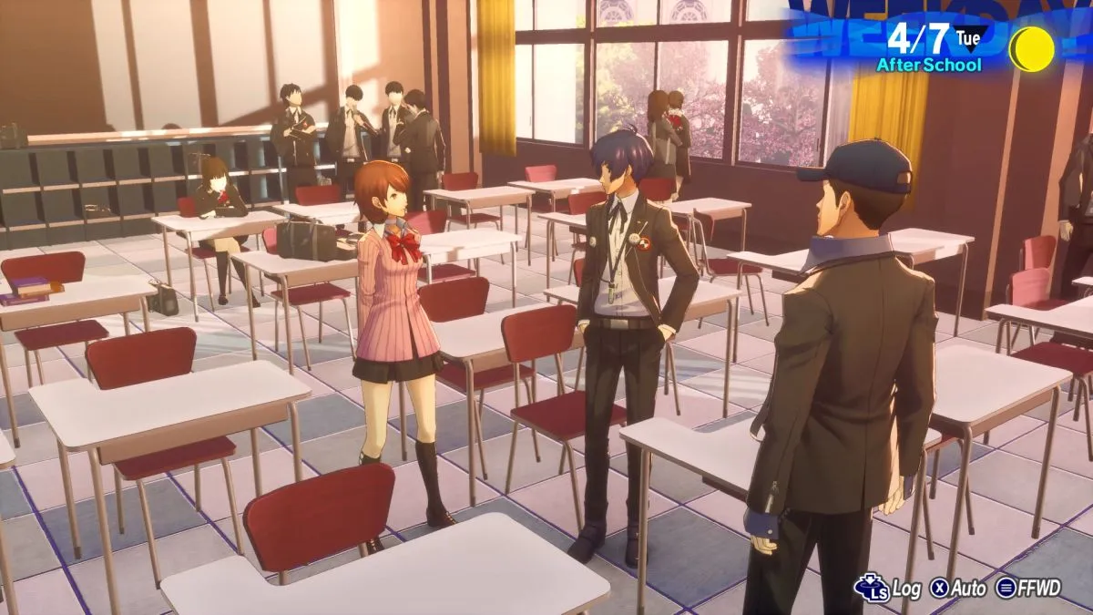 Persona 3 Reload Review Characters In Classroom