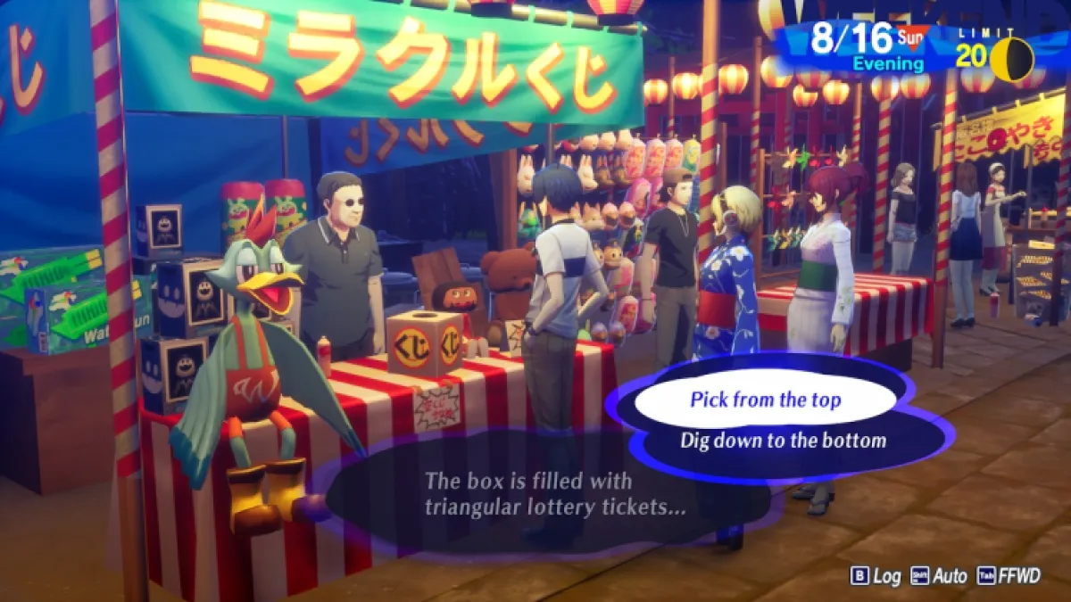 Persona 3 Reload Summer Festival Guide Lottery