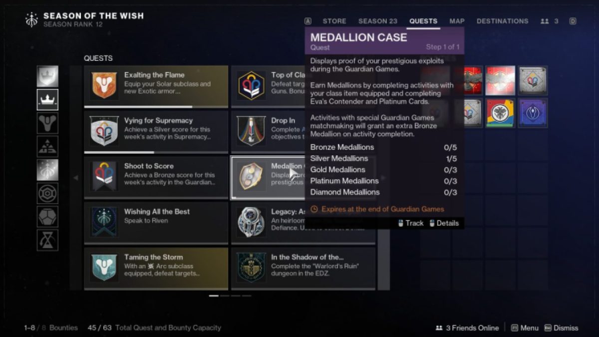 How to check your Medallion Case in Destiny 2