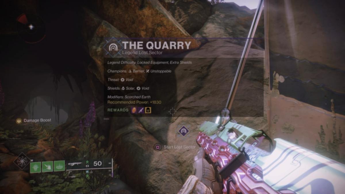 Destiny 2 The Quarry Lost Sector Auto Complete