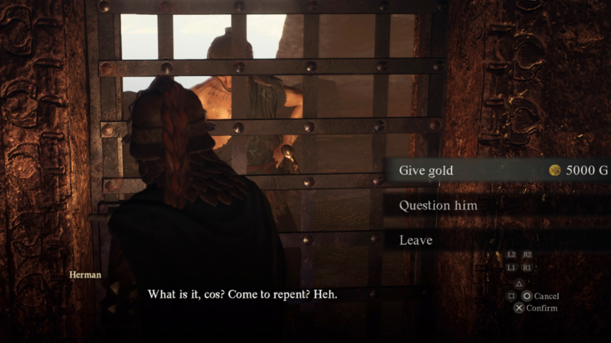 Should you give gold to herman and Ekratt in Dragon's Dogma 2