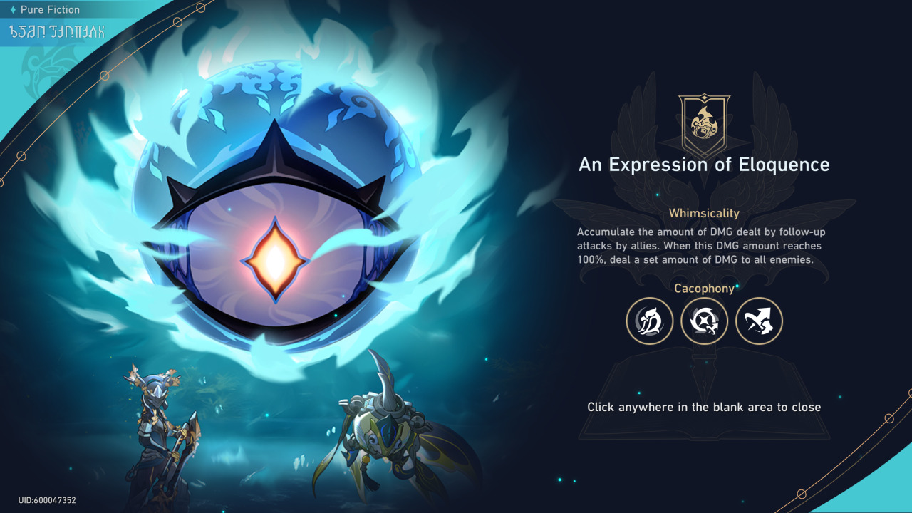 Honkai Star Rail Pure Fiction Expression of Eloquence guide