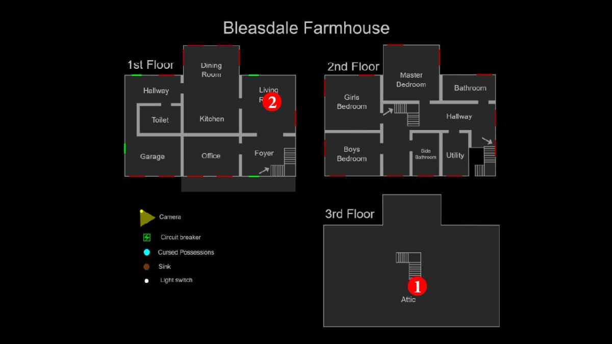 Phasmophobia Bleasdale Farmhouse Jackalope Forest Minion Location