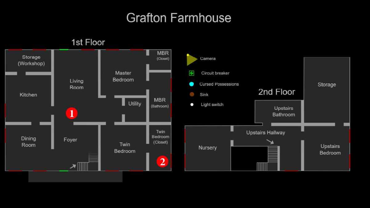 Phasmophobia Grafton Farmhouse Jackalope Forest Minion Location