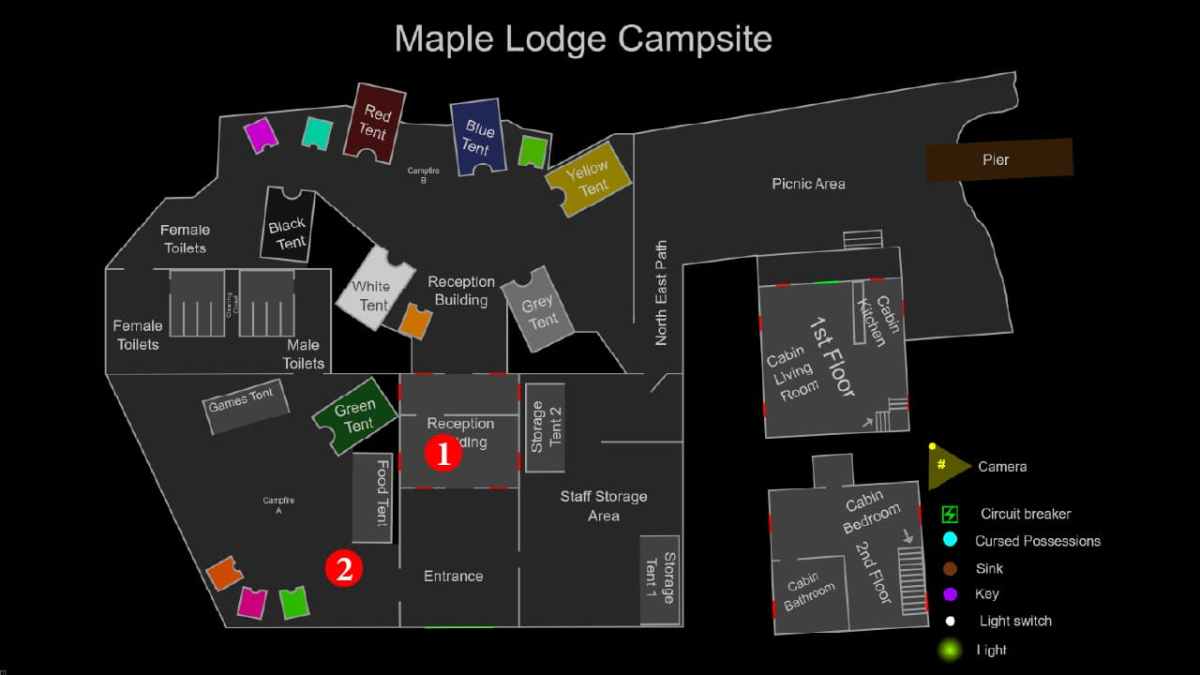 Phasmophobia Maple Lodge Campsite Jackalope Forest Minion Location