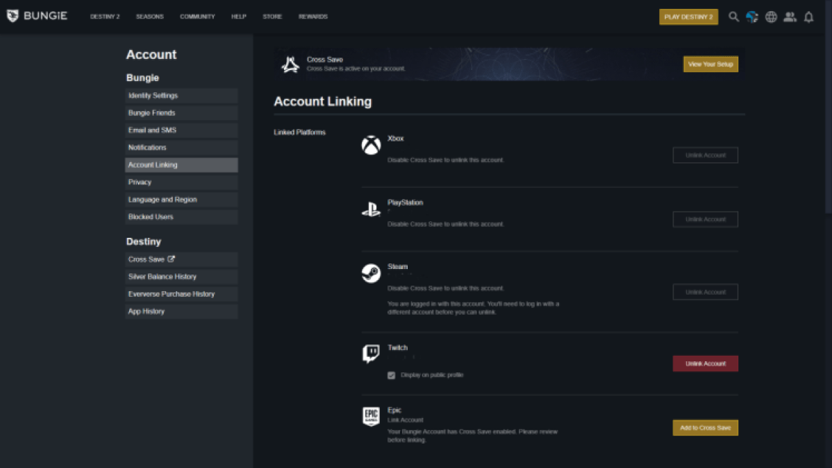 How to link Bungie and Twitch for Destiny 2 Diamond Medallion