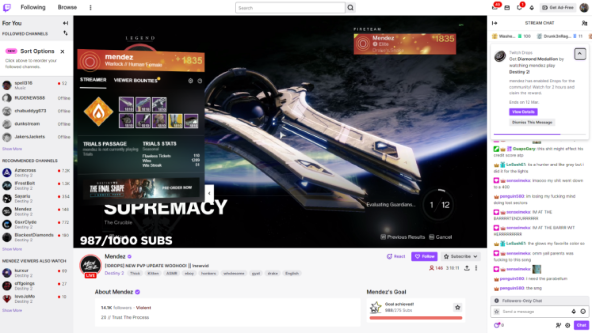 How to fix Destiny 2 Twitch drops not working