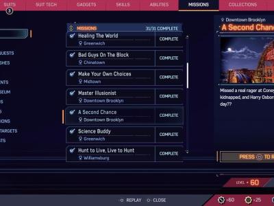 Spiderman 2 Replay Missions