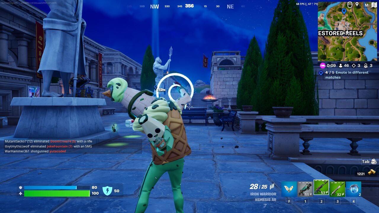 How to the Test of Agility at Restored Reels in Fortnite