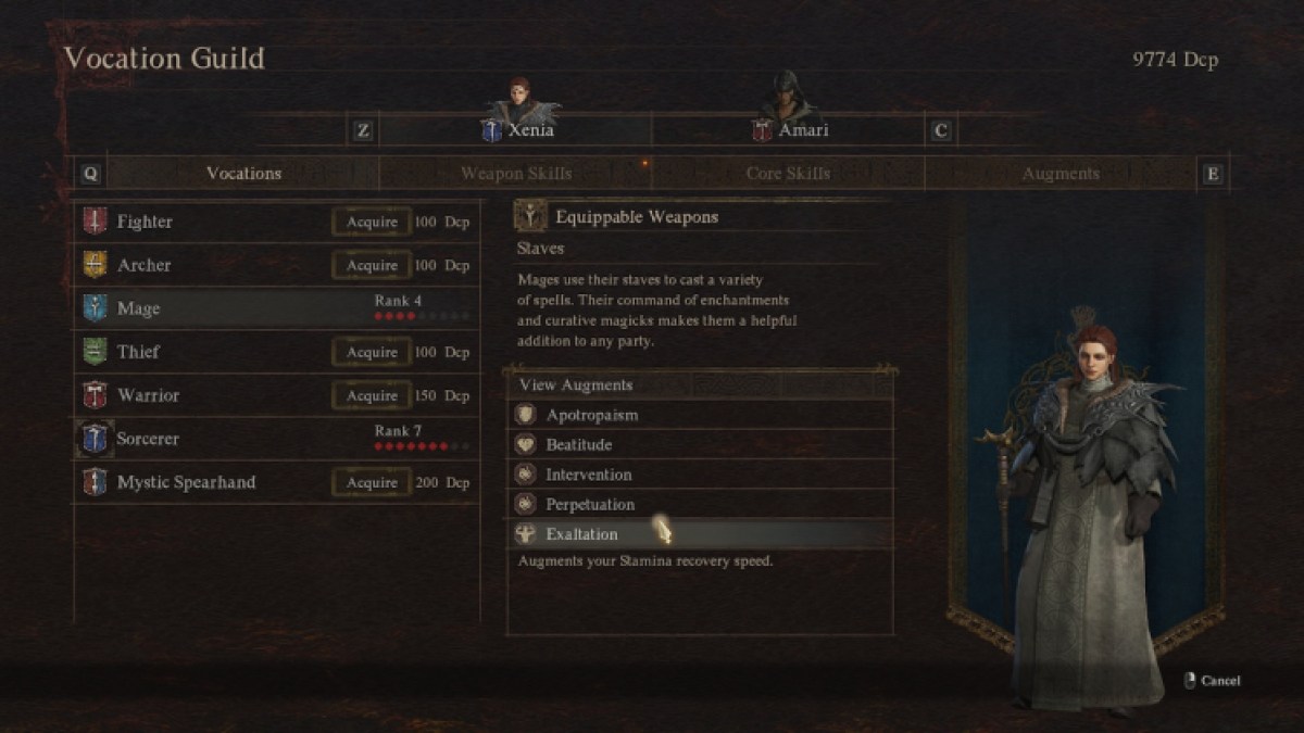 Best Mage Vocation Build In Dragons Dogma 2 Augments