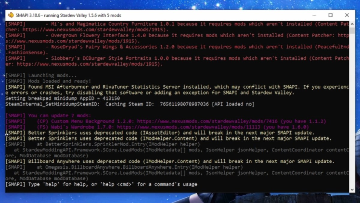 How To Update Stardew Valley Mods Smapi