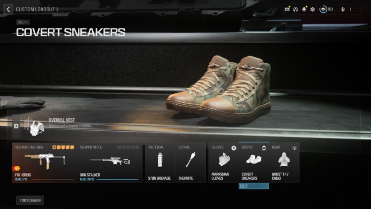 Call Of Duty Modern Warfare 3 Warzone Fjx Horus Class Setup Covert Sneakers