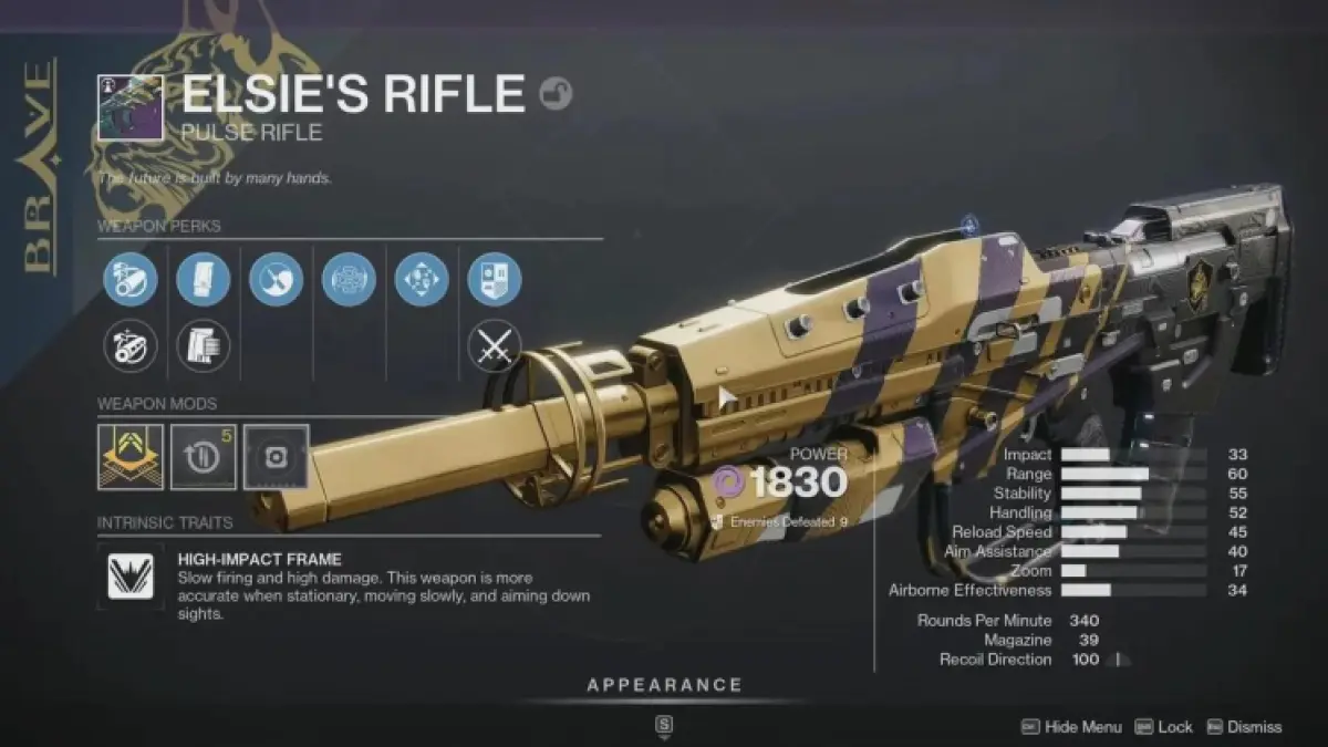 Destiny 2 Elsies Rifle God Roll Pvp Pve