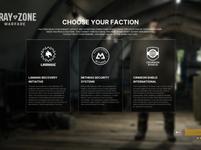 Gray Zone Warfare Faction Choice